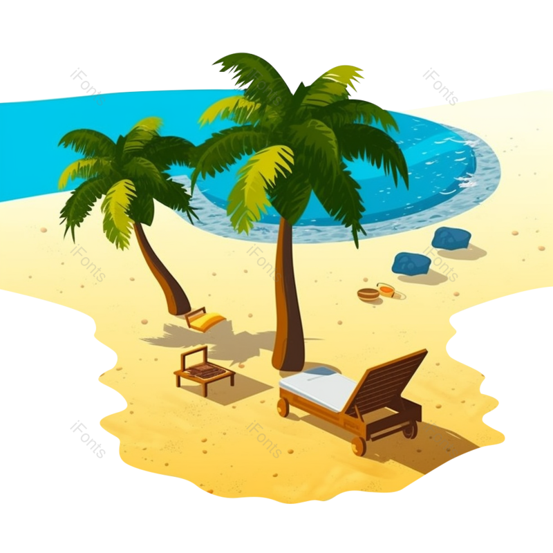 元素图片,夏天元素,海洋PNG,海边免抠素材